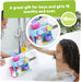 Toomies Bath Barista - Pretend Cafe Baby Bath Toys - Wall Mounted Bubble Bath Play Kitchen Toddler Toys - Kids Kitchen Set Includes 3 Cups, 1 Jug, 1 Shaker - +18 Months Boys Toys & Girls Toys