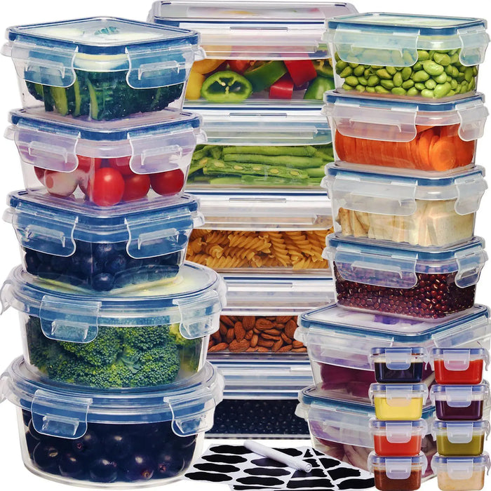 24-piece Airtight Food Storage Container Set – BPA-free Plastic Canisters for Pantry, Fridge & Kitchen Organisation