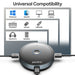 Conference Microphone with 5‑in‑1 USB Adapter — 360° Omnidirectional Condenser Mic for PC & Mac