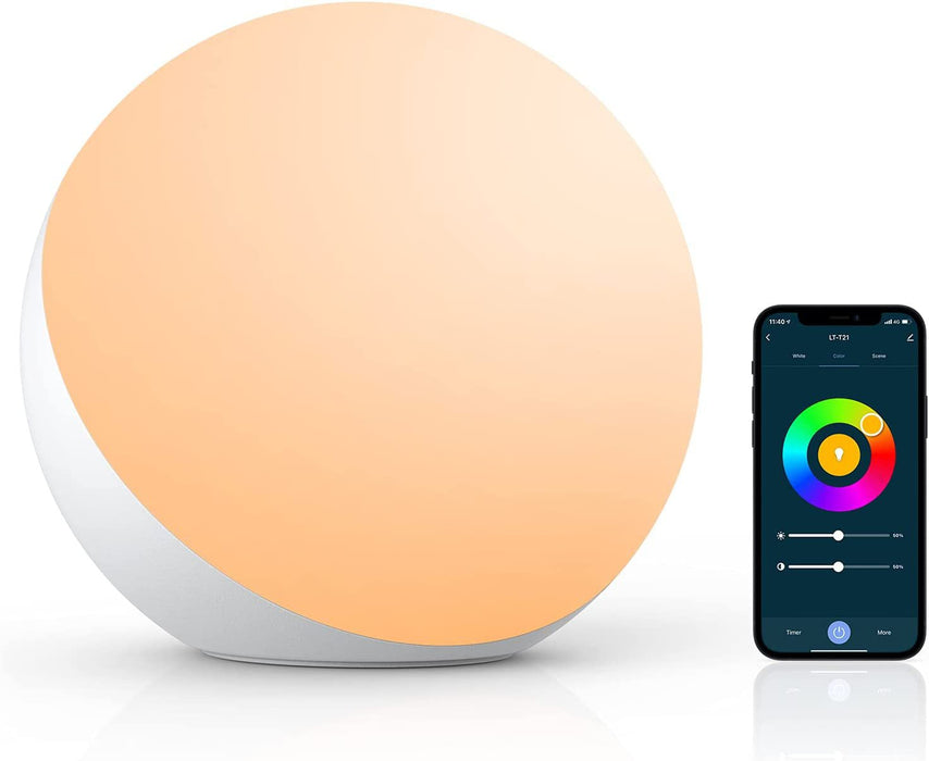 Lampada da Tavolo Intelligente Dimmerabile - Lampada da Scrivania Controllata da App/Voce, LED RGB, Cambia Colore, Lampada Touch con Spina UK - Ideale per Case Moderne Intelligenti e Appassionati di Tecnologia