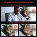 nuroum V11 2K Webcam — 1080p 60FPS, 90° Wide Angle, USB Plug & Play with Mic & Privacy Cover