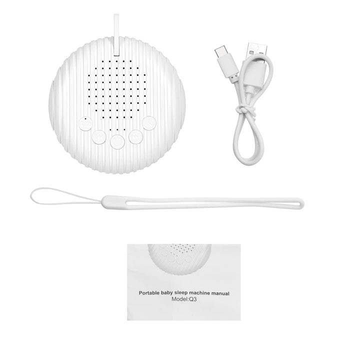 White Noise Machine — 10/12 Sounds, USB Rechargeable Portable Sleep Aid for Babies & Adults