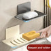 No-Drill Wall-Mounted Space Aluminium Soap Rack — Single or 3-Pack, Black/Grey/White