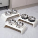 Elevated Pet Feeder with Double Stainless Steel Bowls – Cats & Dogs (Small–Large)
