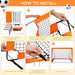 Pop-up Football Goal for Garden — Portable Kids Soccer Net for Training & Backyard Play