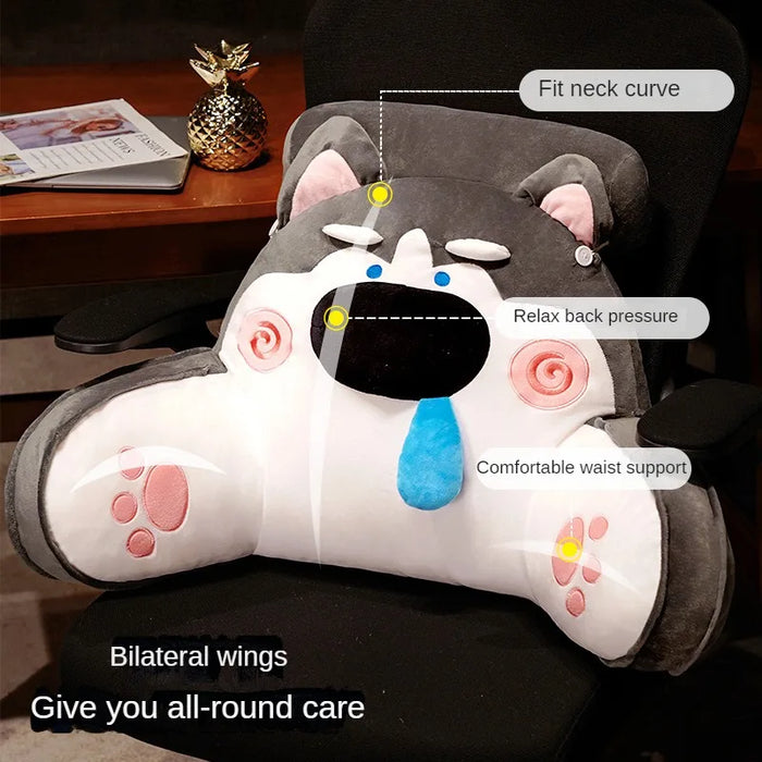 Cartoon Headboard Lumbar Pillow – Crystal Super Soft Bed & Sofa Back Cushion