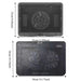 Portable Adjustable Laptop Cooling Pad – USB-Powered Metal Mesh Cooler with LED