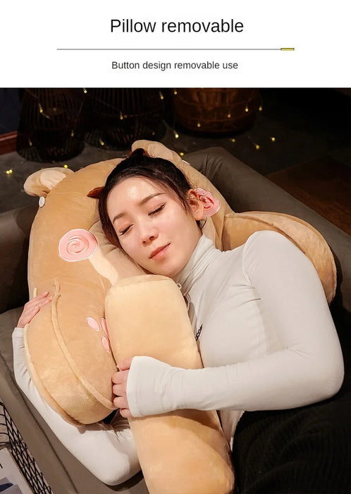 Cartoon Headboard Lumbar Pillow – Crystal Super Soft Bed & Sofa Back Cushion