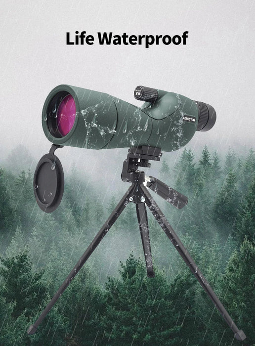 25–75x60 Zoom Spotting Scope — ED Lens & BAK4 Prism for Birdwatching and Outdoors