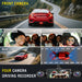 4‑Channel Dash Cam with 170° Front Lens, Night Vision & 24/7 Parking Monitor