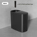 Large-capacity Oval Rubbish Bin with Press Lid — Odour-sealing PP Bin for Home