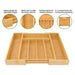 Adjustable Wooden Cutlery Tray Drawer Organiser — Expandable Divider