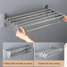 Wall-Mounted Foldaway Clothes Drying Rack - Expandable Stainless Steel