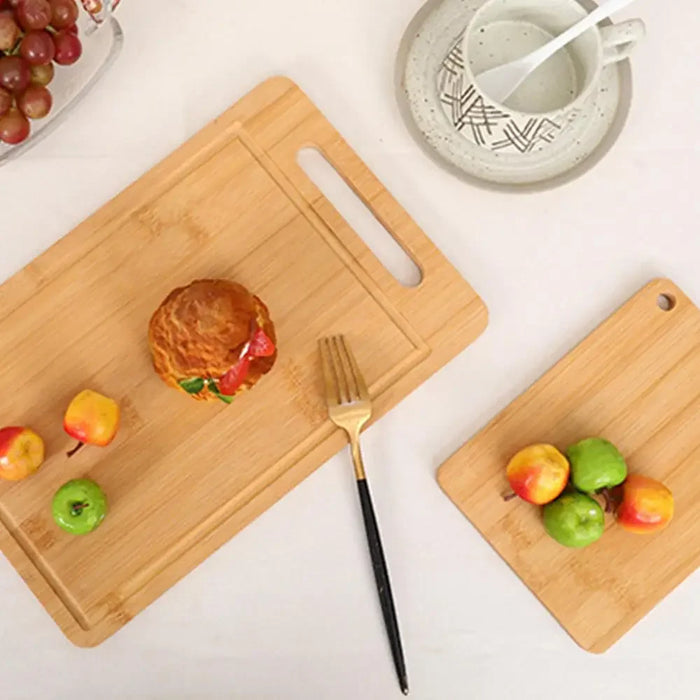 Thick Solid Wood Double‑Sided Rectangular Cutting Board – S, M & L