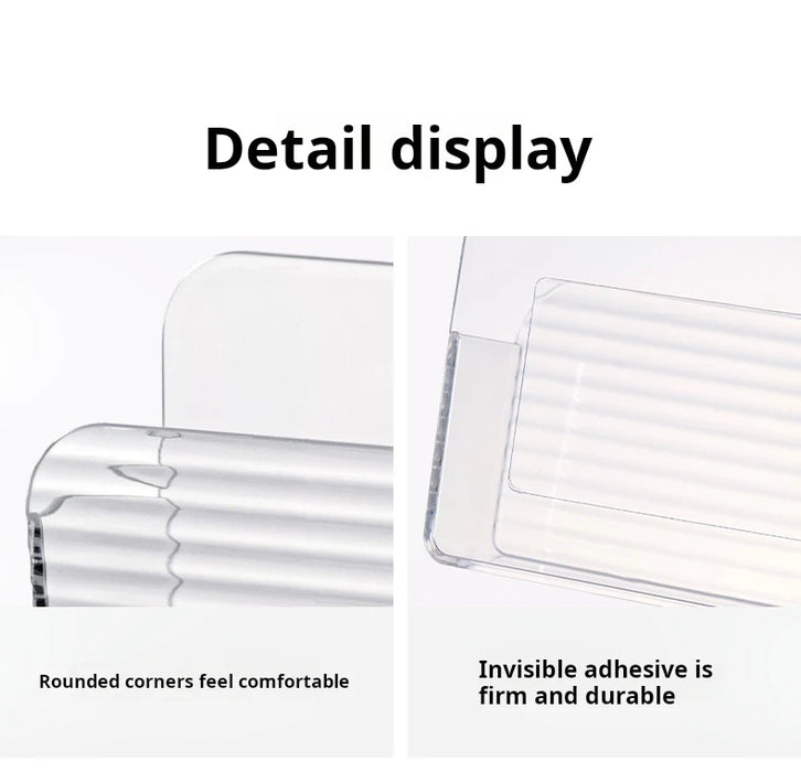 Slim Wall-Mounted Clear Storage Box — Cabinet & Medicine-Cabinet Organiser