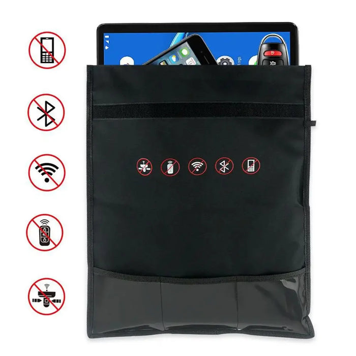 RFID Signal Blocking Faraday Pouch — Phone, Cards & Key Fob Shield