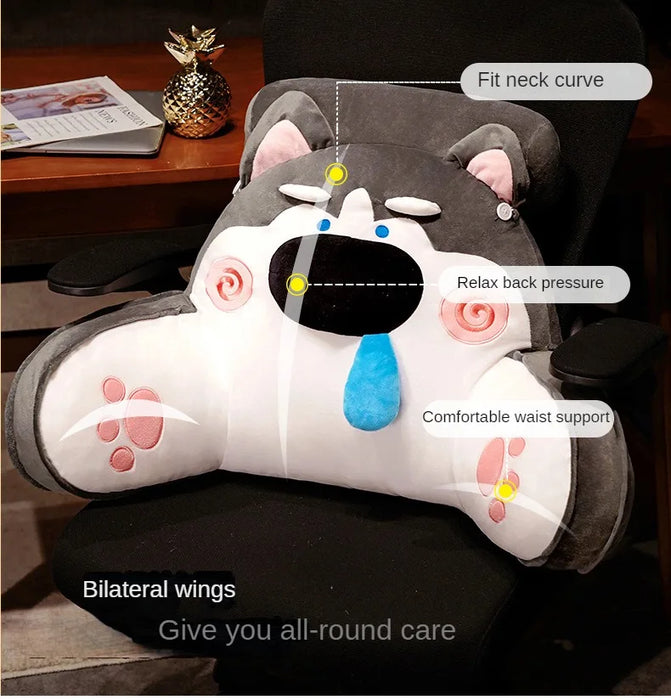 Cartoon Headboard Lumbar Pillow – Crystal Super Soft Bed & Sofa Back Cushion
