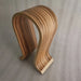 2025 Walnut U-Shape Wooden Headphone Stand – Desktop Hanger