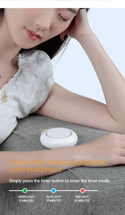 White Noise Machine — 24 Soothing Sounds, Night Light, USB‑C Rechargeable Sleep Aid for Baby & Adult