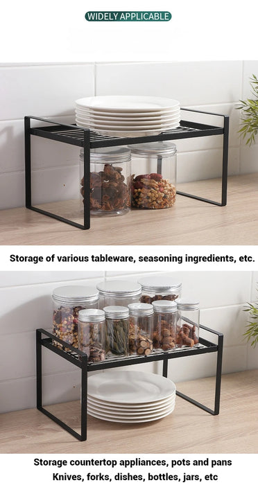 Over‑sink Metal Kitchen Drying Rack — Plates, Cutlery & Tableware Organiser