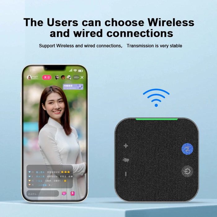 4x Omnidirectional Microphones Wireless Conference Speakerphone — USB & Bluetooth for PC/Laptop