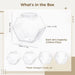 Clear Hexagonal Candy & Cookie Jar with Lid — Reusable Plastic Countertop Organiser