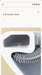 Wall-Mounted Soft TPR Toilet Brush with Removable Handle — Space-Saving