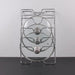 Wall-Mounted Pot Lid Rack — 5-Tier Chrome Pot Lid Holder