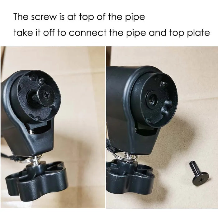 XP-07 Universal Height-Adjustable Speaker Stands (Pair) — 260–360mm, 360° Rotating Clamp Mount