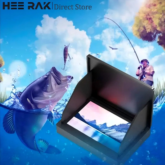 Portable 4.3in Fish Finder with 1080P Camera, 220° Wide Angle & Night Vision
