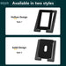 Desktop Speaker Stands — Carbon Steel 2‑Pack for Improved Stereo Sound & Vibration Reduction