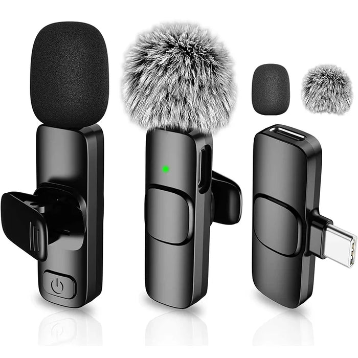 Wireless Lavalier Microphone for iPhone & iPad – Clip-on Mic for Vlogs, Interviews and Podcasts