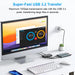 RSHTECH USB‑C KVM Switch RSH‑A201C — 2 Computers, 4 USB Devices, Controller