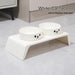Elevated Pet Feeder with Double Stainless Steel Bowls – Cats & Dogs (Small–Large)