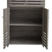 Modern Wooden Freestanding Bathroom Cabinet - Grey Oak, 60 x 30 x 85cm