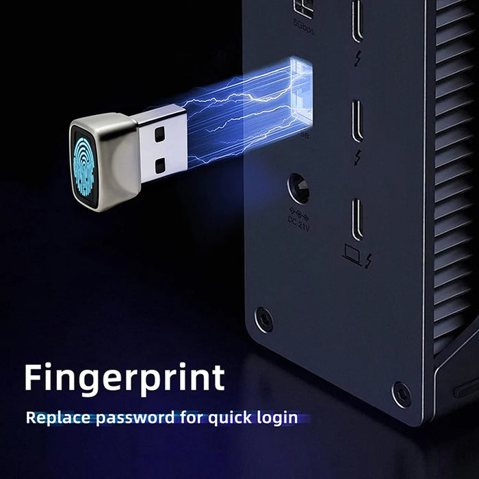 Mini USB Metal Fingerprint Reader for Windows Hello (FP200/WA27)