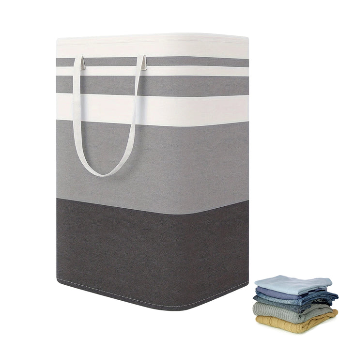 75L Collapsible Laundry Hamper with Handles — Durable Polyester Basket (40×30×60cm)