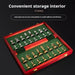 Deluxe 30cm Folding Wooden Checkerboard Set with Weighted Zinc Alloy Pieces