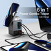 6‑in‑1 Charging Station with Retractable USB‑C — Multi‑Device Power Tower