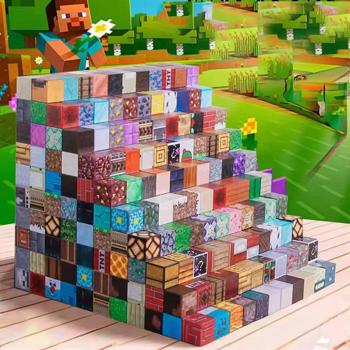 100-piece DIY Magnetic Building Blocks — Mini World Diamond Set