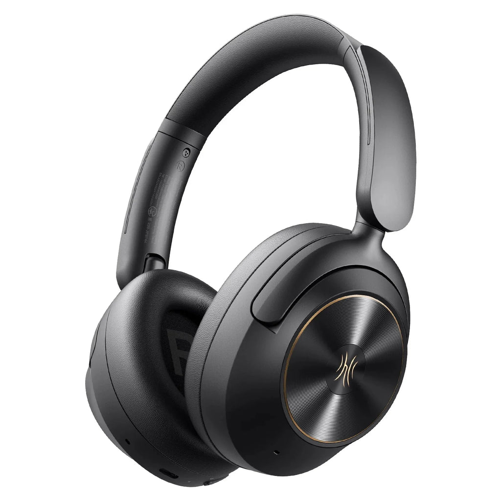 Focus A6 - Trådlösa Bluetooth 6.0-hörlurar med aktiv brusreducering 48dB, över örat, högupplöst ljud, LDAC, inbyggd mikrofon, appstyrning - Perfekta för pendling, arbete, resor och musikälskare som vill fördjupa sig