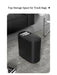 Large-capacity Oval Rubbish Bin with Press Lid — Odour-sealing PP Bin for Home