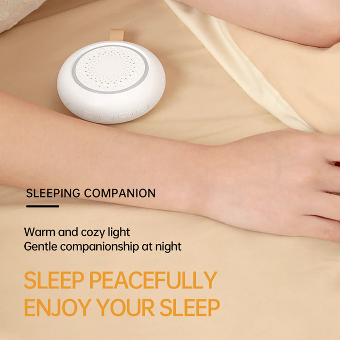 White Noise Machine — 24 Soothing Sounds, Night Light, USB‑C Rechargeable Sleep Aid for Baby & Adult