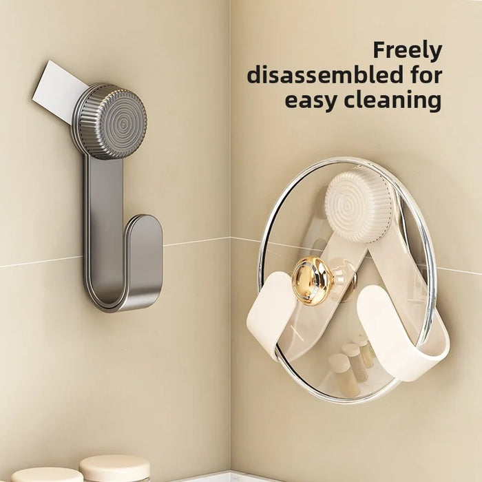 Wall-Mounted Pot Lid & Chopping Board Rack — No-Punch Required