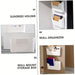 Punch-Free Wall-Mounted Plastic Storage Bin – Single Cabinet Door Organiser (S or L)