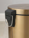 Modern 5L Stainless Steel Foot Pedal Bin — Champagne Gold
