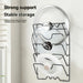 Wall-Mounted Pot Lid Rack — 5-Tier Chrome Pot Lid Holder