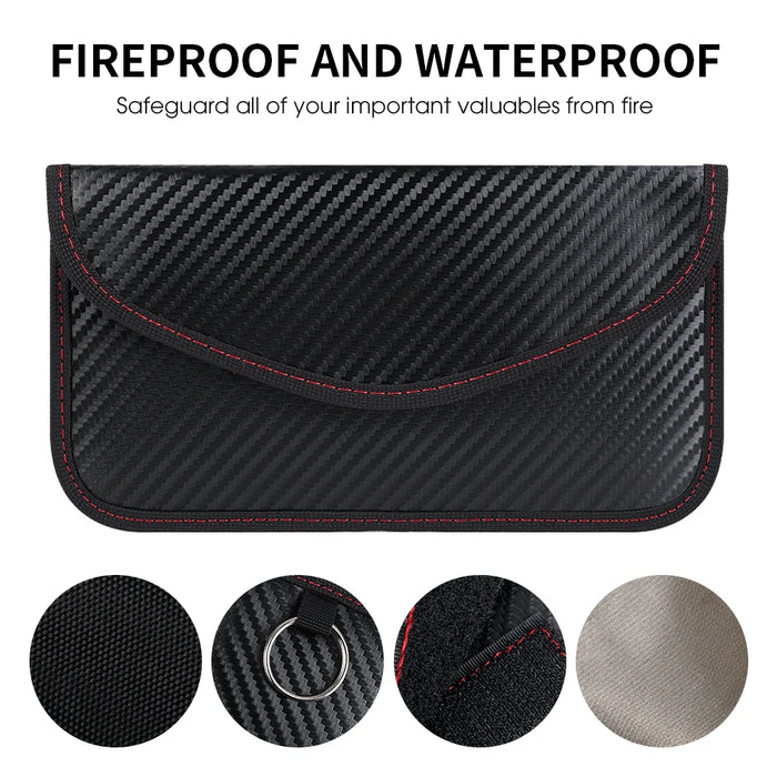Signal-Blocking Faraday Key Pouch – Car Key & Phone Protector