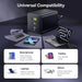 Baseus 100W GaN 3‑Port Fast Charger — 2x USB‑C + USB‑A, PD/QC/PPS