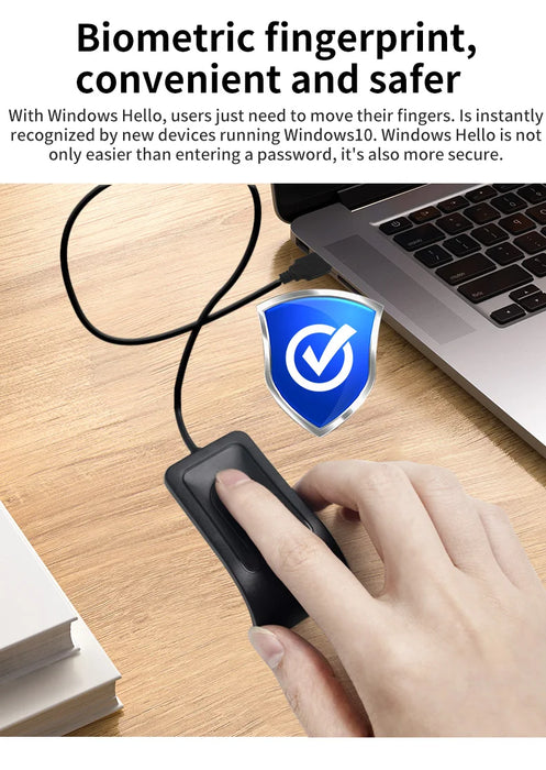 USB Fingerprint Reader for Windows 10/11 — Windows Hello Biometric Login